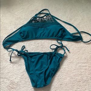 Blue bikini set